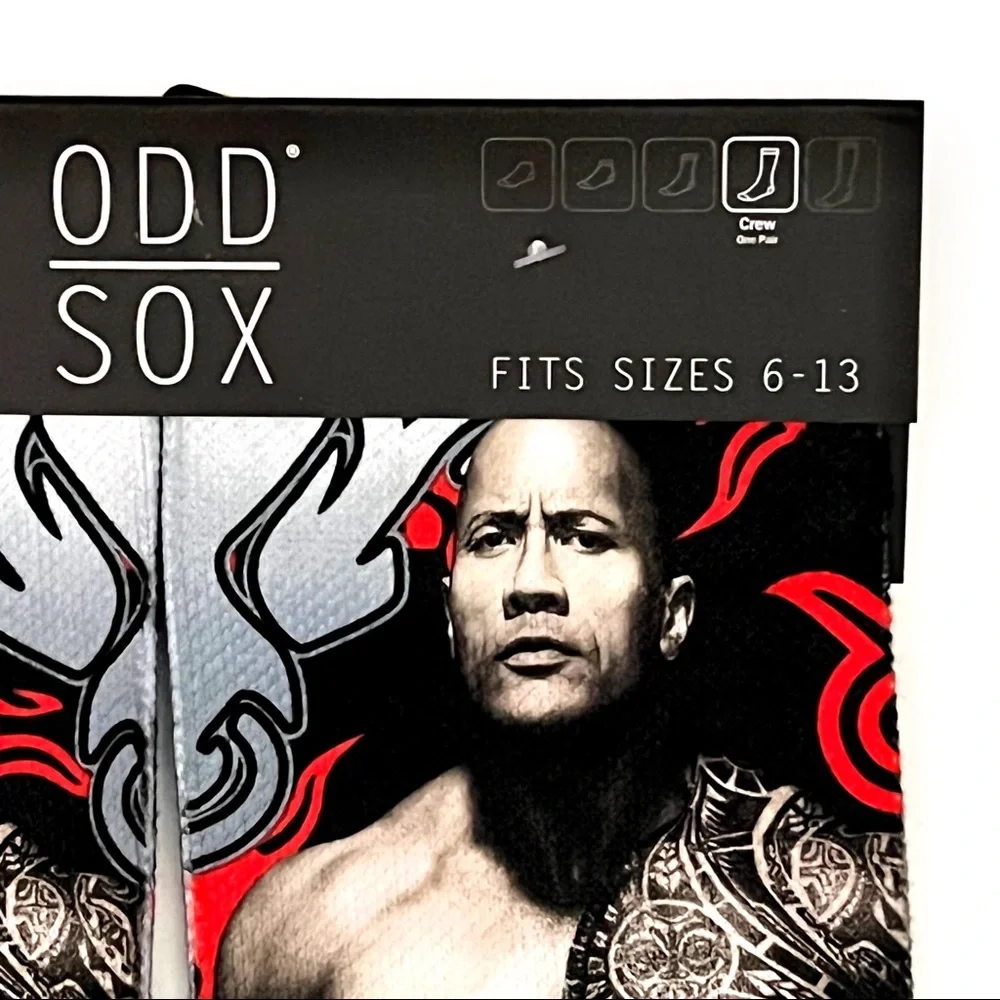 Odd Sox The Rock Crew Socks Mens Womens WWE Wrestling